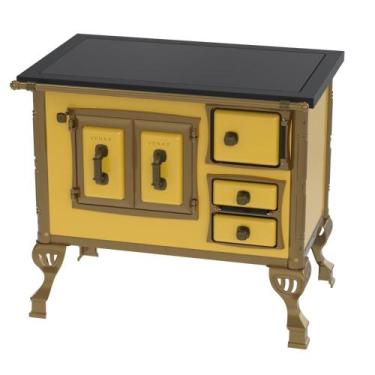 Imagem de Fogao a Lenha Venax GII n 1 Colonial Premium Amarelo, SAIDA ESQUERDA