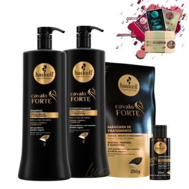Imagem de Kit Haskell Cavalo Forte Sh Cond 1L + Complexo 35ml