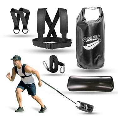 Imagem de Shred Pak Trenó De Treinamento De Resistência - Arnês E Alças De Trenó De Peso - Treino Extremo Para Atletas - Queime 3X As Calorias - Kit De 4 Peças Para Academia, Casa E Ao Ar Livre (Bolsa De Peso +