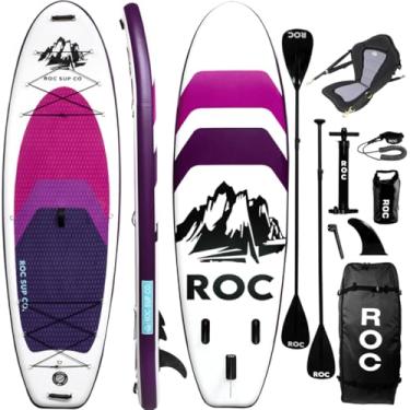 Imagem de Inflatable Stand Up Paddle Boards 10 ft 6 in with Premium SUP Paddle Board Accessories, Wide Stable Design, Non-Slip Comfort Deck for Youth & Adults (Violet W/Kayak Seat, 10 Ft 6 in)