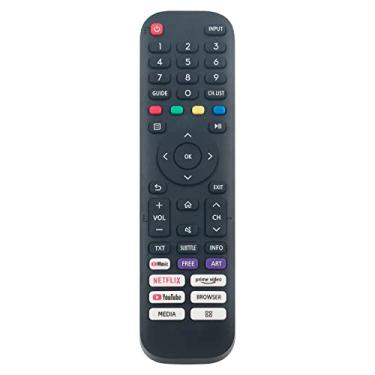 Imagem de Beyution Controle remoto de substituição EN2J30H adequado para Smart TV Hisense Vidaa 2020 32A45GV 40H5G 40A4GV 40A40GV 40A40GMV 43H77G 43V6G 43A60G 43A60H 43A60GMV 43A60GMV 43A6010GMV 40H55 G 40A4HV
