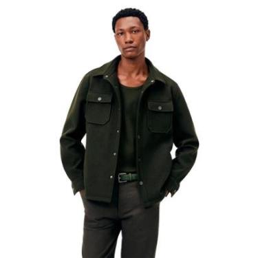 Imagem de Jaqueta Hering Com Botão Em Lã Sintética Masculina-Masculino