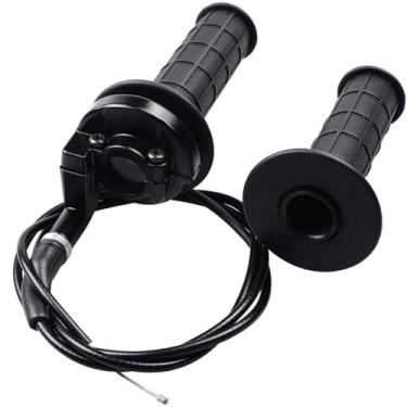 Imagem de Riyitauto Acelerador de acelerador de torção de 22 mm e conjunto de cabos de 91.4 cm para motor de 50cc 70cc 110cc 125cc 2 tempos Yamaha SSR Coolster Roketa X-Treme Apollo X-PRO Gas Mini Dirt Pit Bike