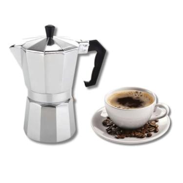 Imagem de Cafeteira Italiana de Alumínio Café Expresso 6 Xícaras Cafeteira Italiana(1 UND)
