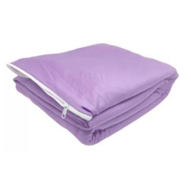 Imagem de Capa de Colchão Para Cama Queen Com Ziper Resistente em Malha Gel Gros