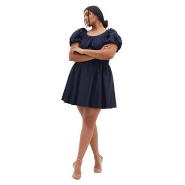 Imagem de City Chic Vestido feminino plus size - Lillian, Azul marino, 25 Plus Size