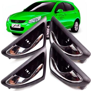 Imagem de Kit 4 Maçaneta Puxador Interno Porta Jac J3 2013 - Ymax