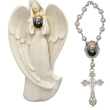 Imagem de Imagem Estatua Padre Pio Decoração Casa Capelinha Cantinho de oração C