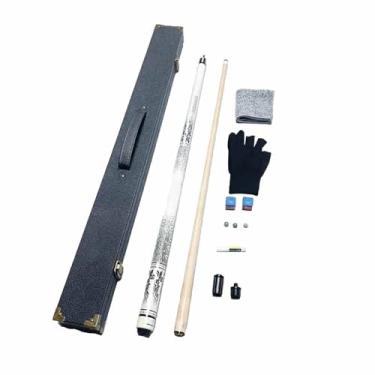 Imagem de 1/2 bastão de taco de bilhar de bordo canadense (147 cm/58 pol) com pontas de 10/11,5/13 mm - bastões de sinuca profissionais para adultos, bastões de taco de bilhar (B taco de bilhar + acessórios +