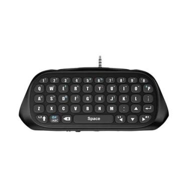 Imagem de Teclado Controlador Bluetooth Sem Fio Mini Chatpad Para PS4 Com Alto-f