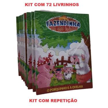 Imagem de 72 Livros Fazendinha História - Atacado Lembrancinha Brinde De Anivers