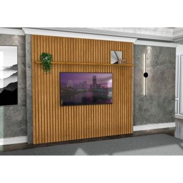 Imagem de Painel Ripado para Tv até 89 Polegadas 231 Cm Absolut Marrom