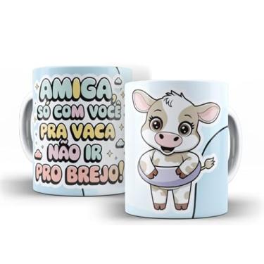 Imagem de Caneca branca amiga malhada (20089)