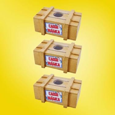 Imagem de Caixa Mágica | "O desafio é abri-la" | Enigma, Truque, Pegadinha, Mágica, Racha Cuca, Quebra-cabeça, Educativo, Lúdico, Diversão | (KIT 3 Unidade) | 5 PONTOS@