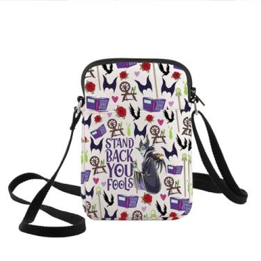 Imagem de KEYCHIN Bolsa tiracolo Villain Queen Villain Witch Fans Gifts Stand Back You Fools Bolsa de ombro Villain Queen Merchandise, Suporte traseiro, Tendência