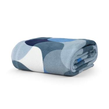 Imagem de Cobertor Manta Microfibra Solteiro 01 Peça (Toque Aveludado) - Tati Azul