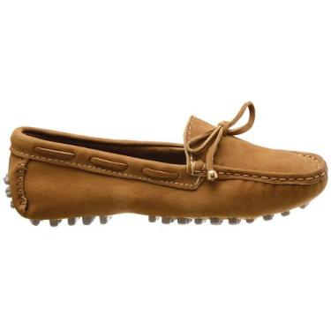 Imagem de Sapatilha Feminina Sapato Mocassim Couro Barato Oferta - JS, Caramelo,
