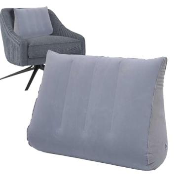 Imagem de Almofada Inflável em Forma de Cunha | Travesseiro Insuflável,Amaciador Lombar Triangular para Leitura Posicionador Corporal Elevação de Pernas Dormir Praia Escola Yoga Carro Casa