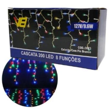 Imagem de Cascata Luzes Brilhantes Como Presente Natal Entrega Rápida