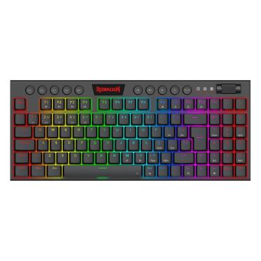 Imagem de Teclado Gamer Redragon YI TKL Preto RGB Mecânico Switch Brown - 6728
