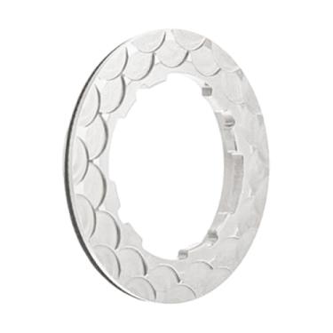 Imagem de Colaxi Anel de trava de cassete de bicicleta, manutenção de componentes de cobertura de anel de volante de bicicleta, cobertura de trava de cassete para, Prata