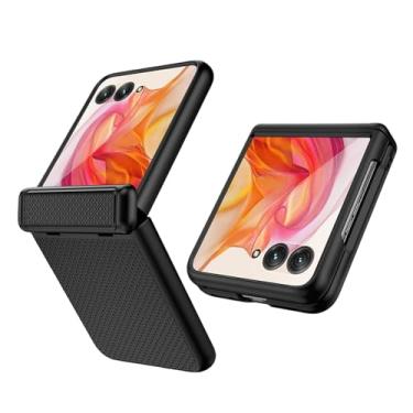 Imagem de YuetWay Capa para Motorola Razr+ 2024 com proteção de dobradiça, protetor de tela externo embutido, para Moto Razr Plus 2024/Razr 50ultra (tela externa de 10.2 cm) Capa fina com absorção de choque