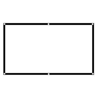Imagem de Tomvorks Tela do Projetor Portátil HD, Cortina de Projeção Dobrável de 120 Polegadas para o Escritório Em Casa, Feita de Material de Poliéster Com Alto Contraste, Força Uniforme (84 polegadas)