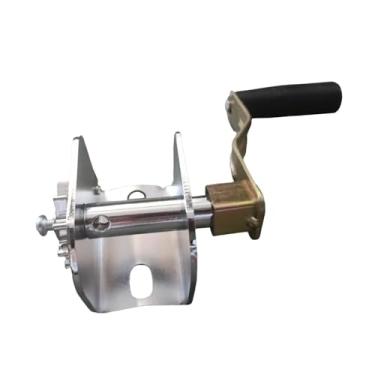 Imagem de Aymzbd Tensor de rede esportiva, guincho tensor de rede de badminton, manivela de metal compacta, de fio para atividades ao ar livre, academia