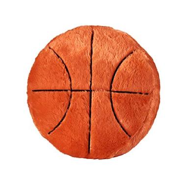 Imagem de XIZHI Travesseiro de pelúcia de basquete de 4,7 m fofo durável almofada de futebol de pelúcia bola esportiva, travesseiro de bola macio durável brinquedo esportivo sofá decoração de quarto macio