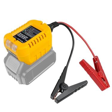 Imagem de Adaptador Jump Starter para bateria DeWalt 18 V/20 V, adaptador de cabo de reforço automático de 13,5 V com luzes LED, cabos portáteis de salto de carro para iniciar baterias mortas ou fracas (apenas
