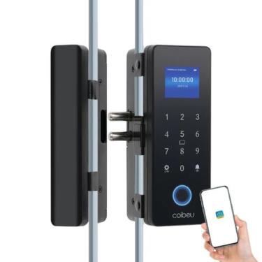 Imagem de Fechadura Eletrônica Automática Senha e Desbloqueio Digital, Campainha