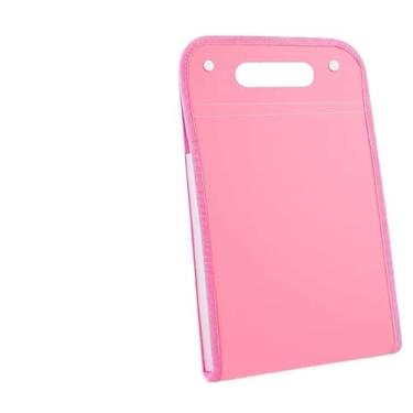 Imagem de Pasta de Arquivo A4 Organizadora de Material Escolar Arquivos Sanfonada(rosa)
