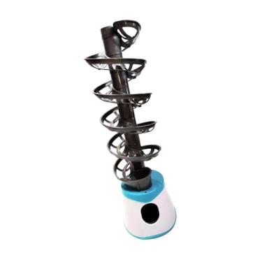 Imagem de simhoa Máquina de tênis de mesa, robô lançador automático para iniciantes e entusiastas, Contém 39 bolas