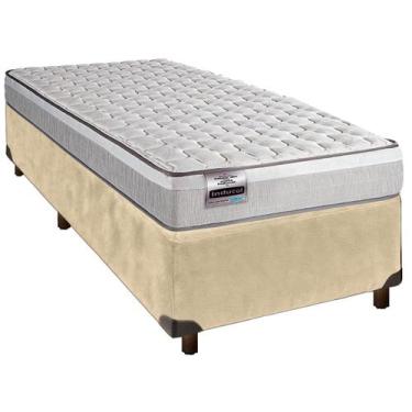 Imagem de Colchão Solteiro Molas Ensacadas + Box Perola - Hanover - Inducol