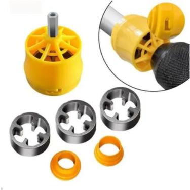 Imagem de Kit Fazedor de Rosca Pvc 1,1 2,3 4 Parafusadeira Furadeira - Pen Tech