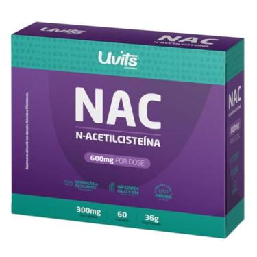 Imagem de NAC N-acetilcisteína 600mg Uvits