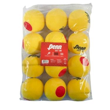 Imagem de Penn Bolas de tênis QST 36 – Bolas de tênis juvenis vermelhas de espuma para iniciantes
