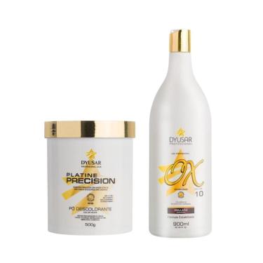 Imagem de Kit 01 Pó Descolorante White 500G + 01 Ox 10 Volumes