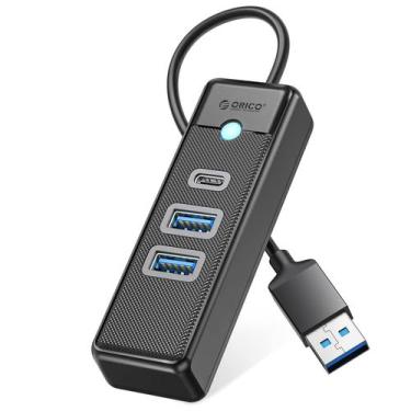 Imagem de Hub USB C ORICO, 3 portas, adaptador USB 3.1 tipo C para USB 3.0