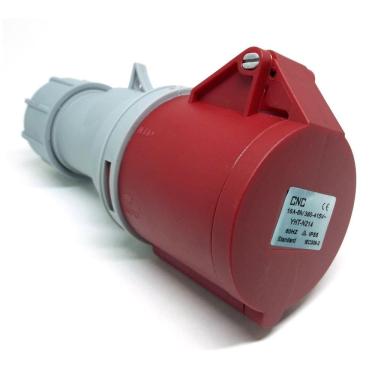 Imagem de Tomada Macho 3P+Terra 16A Modelo YHT-N214 Vermelho IP55