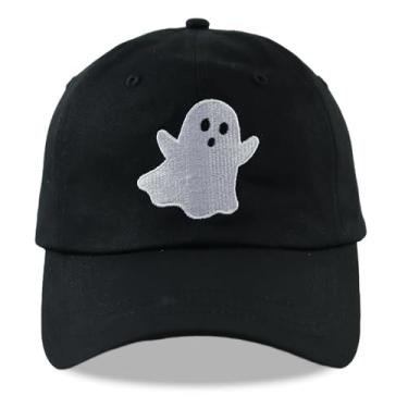 Imagem de SHANVANKE Chapéu de fantasma engraçado, boné de beisebol assustador bordado de algodão ajustável