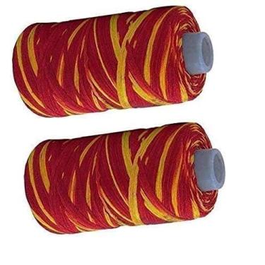 Imagem de Mix Magic Mart Mouli Kalawa Hindu Pooja fio sagrado Raksha Kavach Sutra para casa e templo (2 peças)