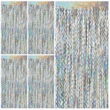 Imagem de Cortinas de franja, enfeites, papel de parede ondulado, pano de fundo 