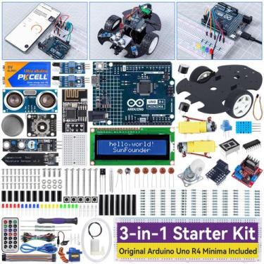 Imagem de Kit inicial SunFounder Ultimate com Arduino Uno R4 Minima original, Io