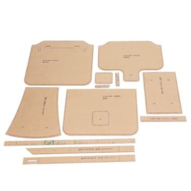 Imagem de Modelo de padrão de bolsa de ombro acrílico 12 pcs estêncil de bolsa limpa Corte preciso ferramenta de artesanato de couro diy para alfaiates amantes de artesanato premium