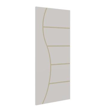 Imagem de Porta de Madeira Frisada Branco Madri 210x60cm UV - Sidlar