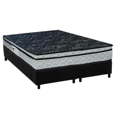 Imagem de Conjunto Box Queen: Colchão Espuma Paropas D28 Conforto Firme + Base C