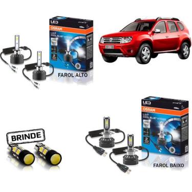 Imagem de Kit Lampada Led Osram Farol Renault Duster 17 18 19 20
