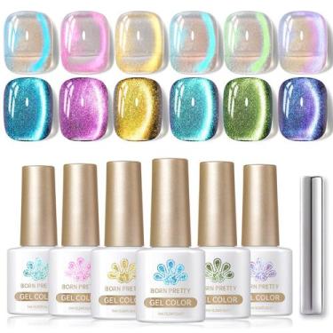 Imagem de Esmalte de unhas Born Pretty Cat Magnetic Eye Gel 7 mL x 6