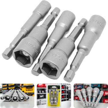 Imagem de Jogo de Bits Soquetes Canhão Magnético 5 peças Cromo Vanádio